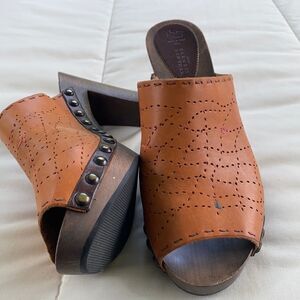 Henry Cuir Pour Barney of NY Clogs 39=8.5